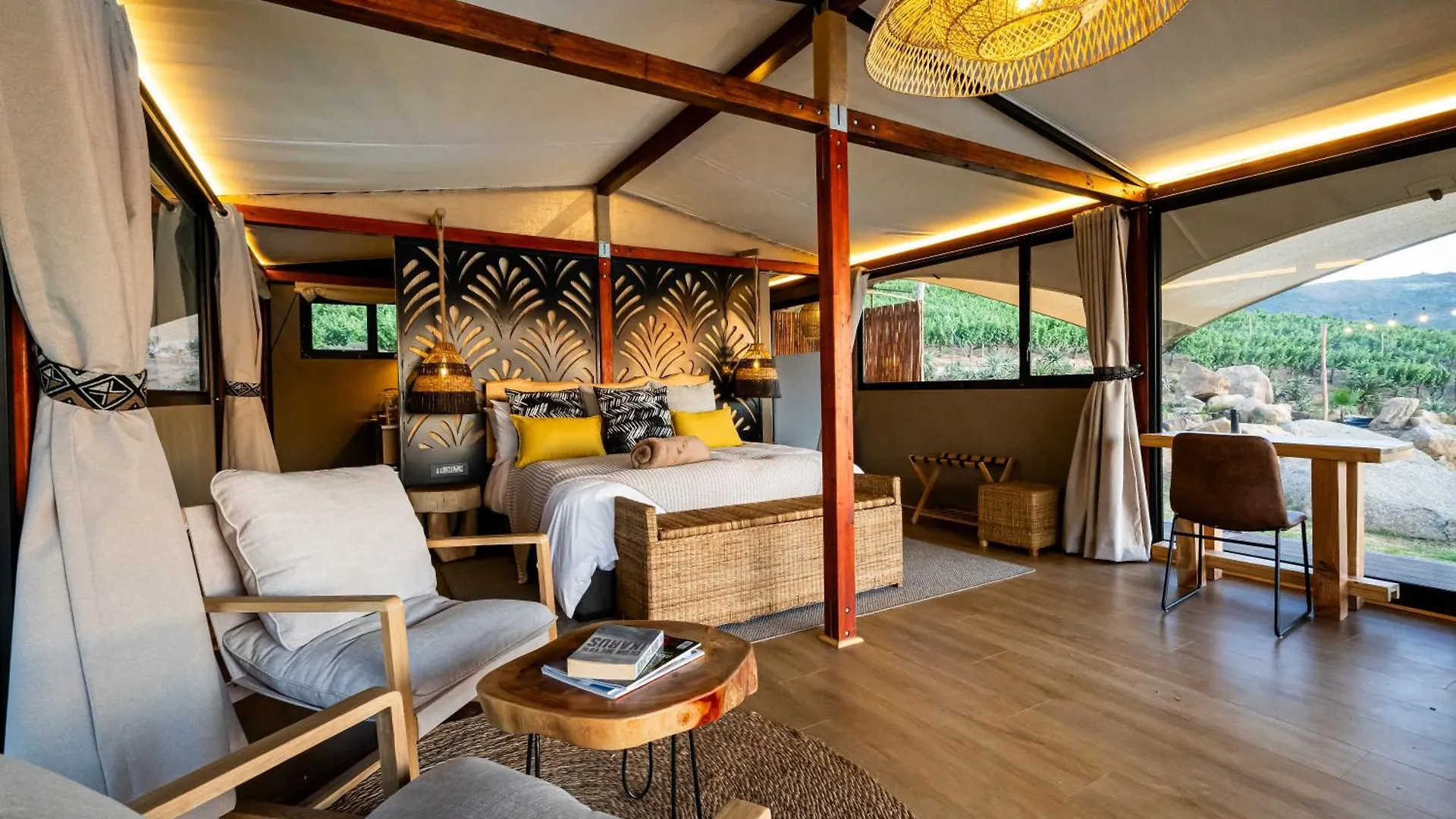 Luxury tent Amperbo Glamping Hotel Cape Town South Africa